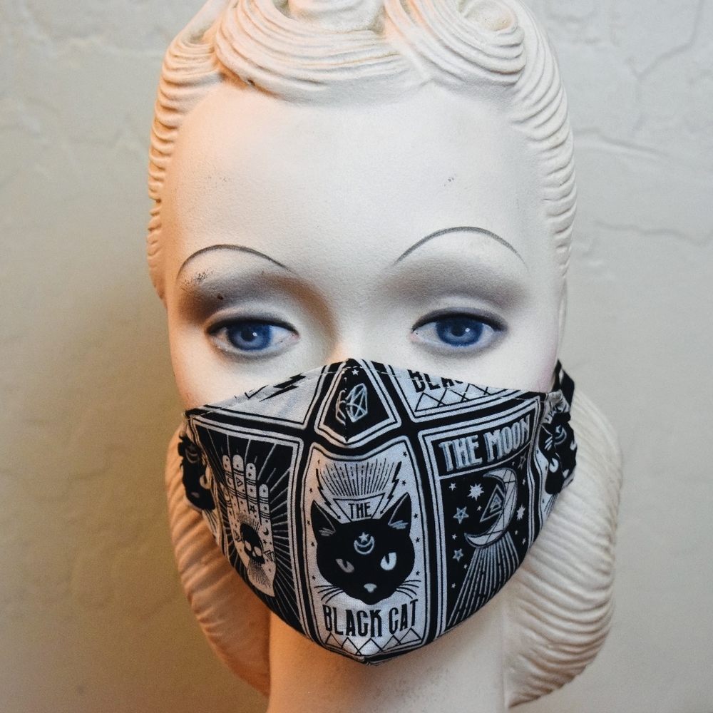 Tarot card reusable face mask